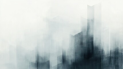 Poster - Abstract Design in Varying Shades of Gray