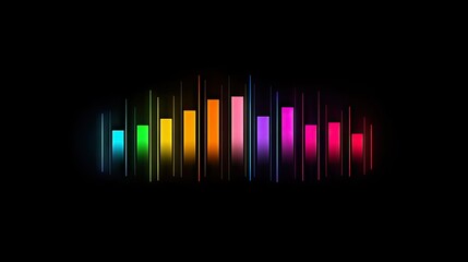 Poster - Vibrant Neon Sound Wave Equalizer Design