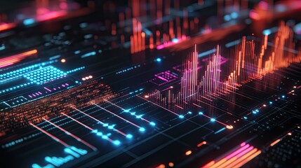 Poster - Vibrant Equalizer Bars and Smooth Sound Visuals