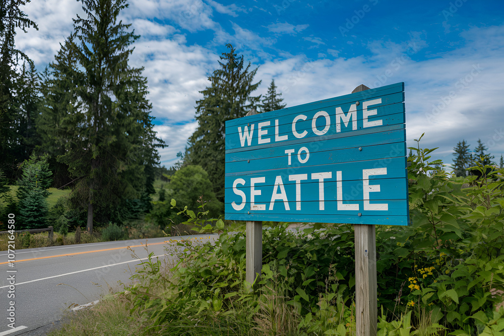Seattle Sign Design Elegant wooden