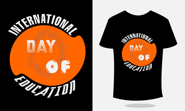 International day of education t-shirt designs