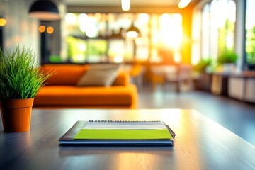 Poster - Cozy Office Space with Planning Materials