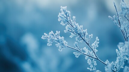 Sticker - Frosty Branch in a Winter Wonderland