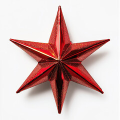 red star on white background