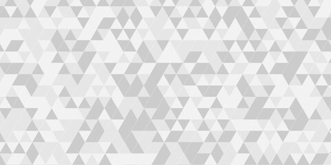 Wall Mural - Vector overlap abstract white and gray geometric triangle low polygon surface. minimal diamond creative tile and fabric, mosaic metallic wallpaper background