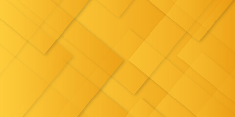 Poster - Abstract modern orange, yellow pattern geometric luxury gradient line background random square shape design. 3d shadow effects, modern design template background. layered geometric triangle shapes.