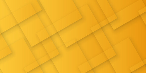 Poster - Abstract modern orange, yellow pattern geometric luxury gradient line background random square shape design. 3d shadow effects, modern design template background. layered geometric triangle shapes.
