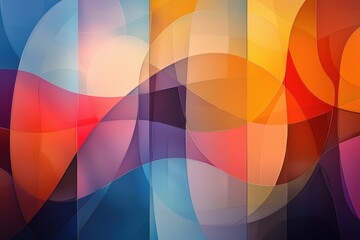 Poster - A Contemporary Fusion of Modern Glass and Porcelain Mosaic in Vibrant Hues, Showcasing a Striking Blend of Colors and Shapes for Artistic Inspiration