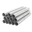 © komgritch - Stack of industrial pipes, isolated on white background, transparent background