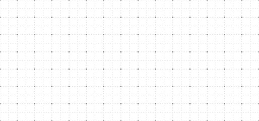 Aufkleber - coordinate grid background. seamless gray grid pattern with large and small dots, creating a geometr