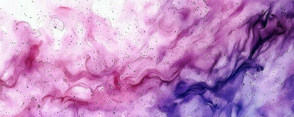 Poster - Abstract Fluid Art Background in Purple and Pink Hues with Swirls and Textures, Perfect for Design and Creative Projects, Editorial Use or Print Media