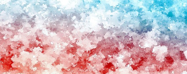 Poster - Abstract artistic background featuring blended shades of blue, gray, and red with soft, textured patterns creating a serene and modern atmosphere for creative projects