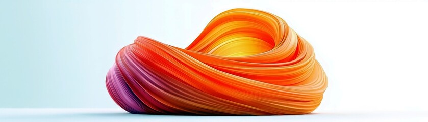 Wall Mural - Abstract Flowing Waves in Warm Tones Create a Dynamic Visual Experience of Gradients and Colors for Creative Projects and Backgrounds