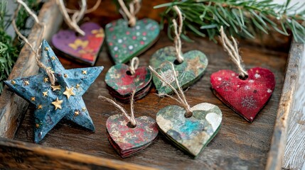 Handmade Christmas Ornaments Recycled Materials Craft