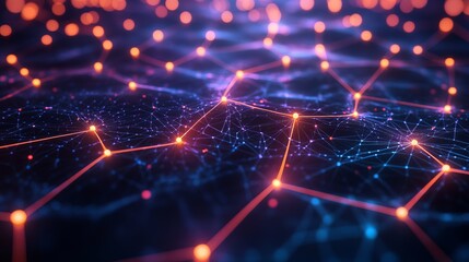Poster - Explore the intricacies of network connections through dynamic visualizations of light and data