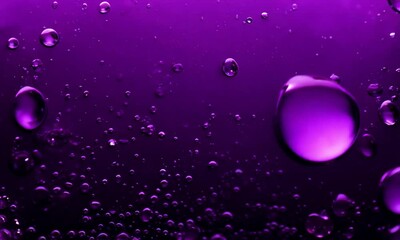 Wall Mural - purple dream: a mesmerizing abstract backdrop of vibrant purple water droplets, perfect for a dreamy