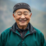 Portrait of happy asian eldery man
