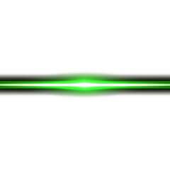 Poster - Horizontal neon green beam. Green line. Bright. Abstract design. Green glow. Isolated on transparent background. Design element. Neon green for motion graphics video projects. Alpha mask cut out png.