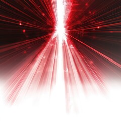 Poster - Red beams of streak across black background, converging at center. Intense, creating powerful visual. Abstract imagery evokes sense of energy, technology. Perfect for backgrounds, tech concepts,