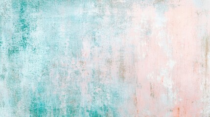 Poster - An Artistic Blend of Blush Pink and Forest Green Textures Creating a Serene Abstract Background