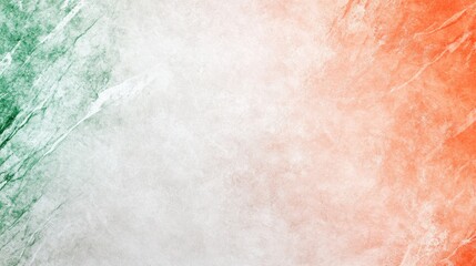 Poster - A Vibrant Blend of Jade Green and Blush Red Forms an Abstract Texture Evoking Emotion and Warmth