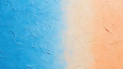 Poster - Vibrant Royal Blue and Melon Abstract Texture Evokes a Serene Atmosphere in Artistic Expression