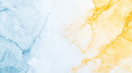 Poster - A Bright Mix of Sapphire and Sunflower Yellow Forms a Stunning Abstract Texture