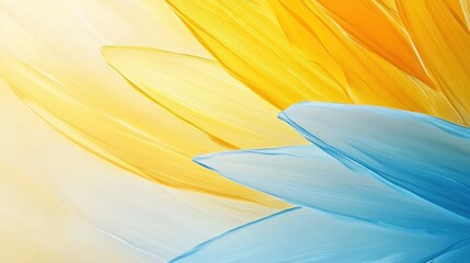 Poster - An Enchanting Blend of Sapphire and Sunflower Yellow Brings Warmth and Creativity to Any Space