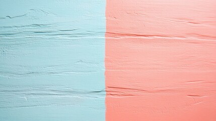 Poster - Exploring the Delicate Harmony of Teal and Coral Pink in an Abstract Textured Background