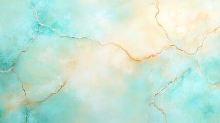 Poster - An Inspiring Blend of Turquoise Blue and Warm Beige Textures Creating a Serene Abstract Backdrop