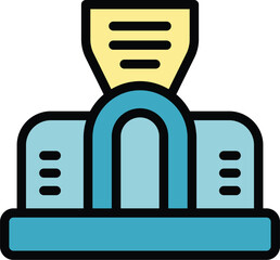 Poster - paper shredder machine is destroying document with confidential information, increasing privacy and 