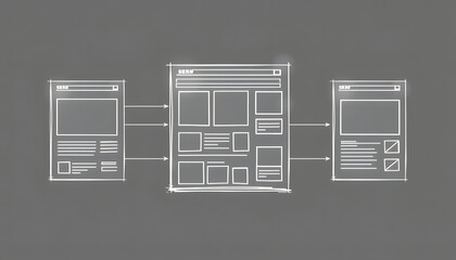 website design wireframe examples of web and mobile wireframe sketches printable isolated with white