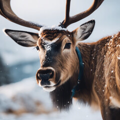 Wall Mural - Reindeer Closeup