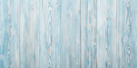 Poster - Light Blue Wood Plank Background With Natural Grain Pattern