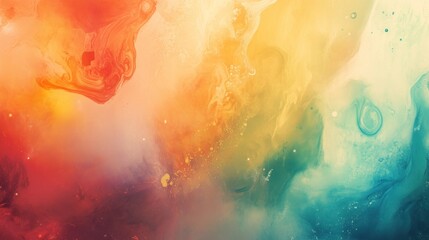 Poster - Colorful abstract background. Multicolored paint mixing in water. - Generated AI