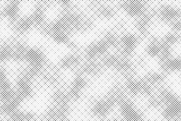 Poster - Abstract grunge halftone background. Retro comic grain pixel texture. Dots cartoon wallpaper. Pop art fading wavy gradient pattern. Vector vanishing gritty backdrop.