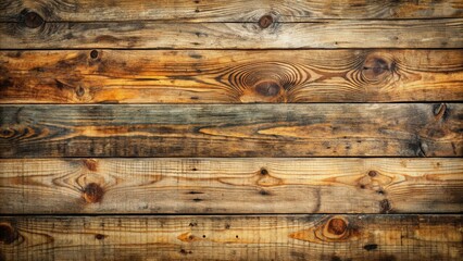 Poster - Rustic Wooden Planks with Knots and Grain Patterns, a Natural Textured Surface for Design and Backgrounds