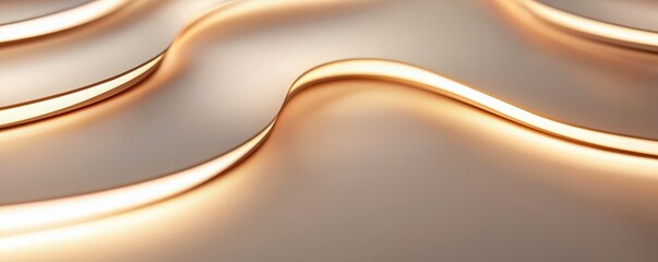 Abstract Gold LED Light.