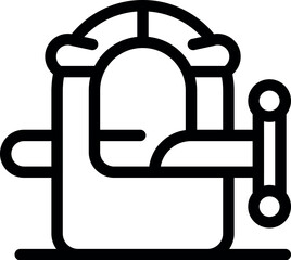 Poster - g clamp securing material during woodworking, essential tool for carpenter or diy enthusiast