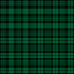 Wall Mural - Plaid with twill weave repeat pattern.Checkered tartan gingham seamless pattern in green and black.Geometric graphic vector illustration background design for fabric and prints.