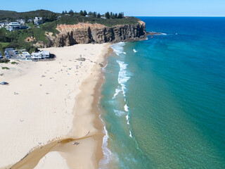 Wall Mural - Aerial view Redhead Beach - Newcastle Australia