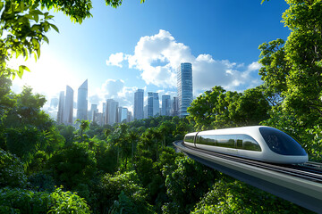 Innovative transportation systems transform urban skylines into sustainable smart cities