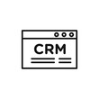 © Topline - crm icon vector line logo art
