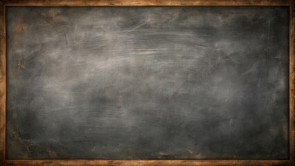 Aufkleber - A weathered chalkboard with a wooden frame, ready for new ideas and messages.