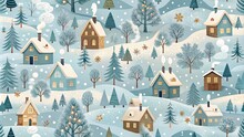Cozy Whimsical Winter Village Free Stock Photo - Public Domain Pictures