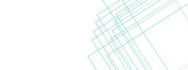 Poster - White minimal blue line design. baseness technology and communication concept Design Decoration. white and Blue geometric banner pattern background.