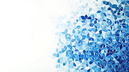Poster - Abstract Blue Mosaic Pattern for Art Projects