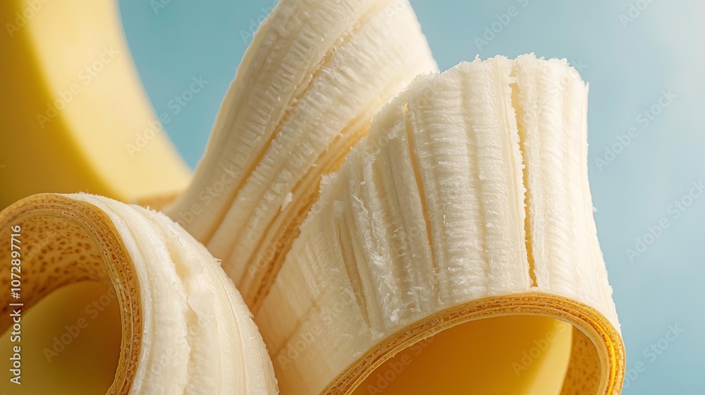 Banana peel transforming into solarlike rays, representing nature s ...