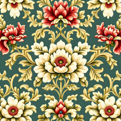 seamless pattern with flowers
