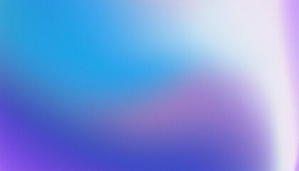Poster - Blue Purple White Gradient Blurred with Grainy Noise Texture Background, for art product design